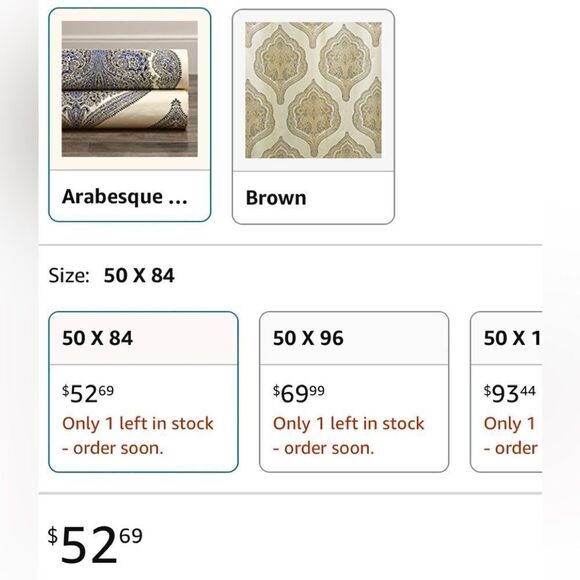 ONE Panel 50" x 84" heavy lined rod pocket panel with hook belt & back tabs - Picture 10 of 11